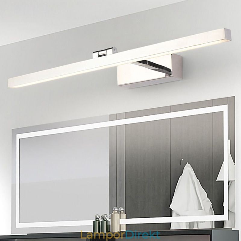 Nordic Style Spegel Front Ljus Vinkel Justerbar Vägglampa Toalett