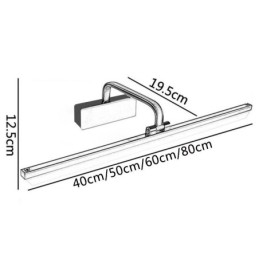 Modern Vägglampa Spegel Front Light Vinkel Justerbar Washroom Makeup Light