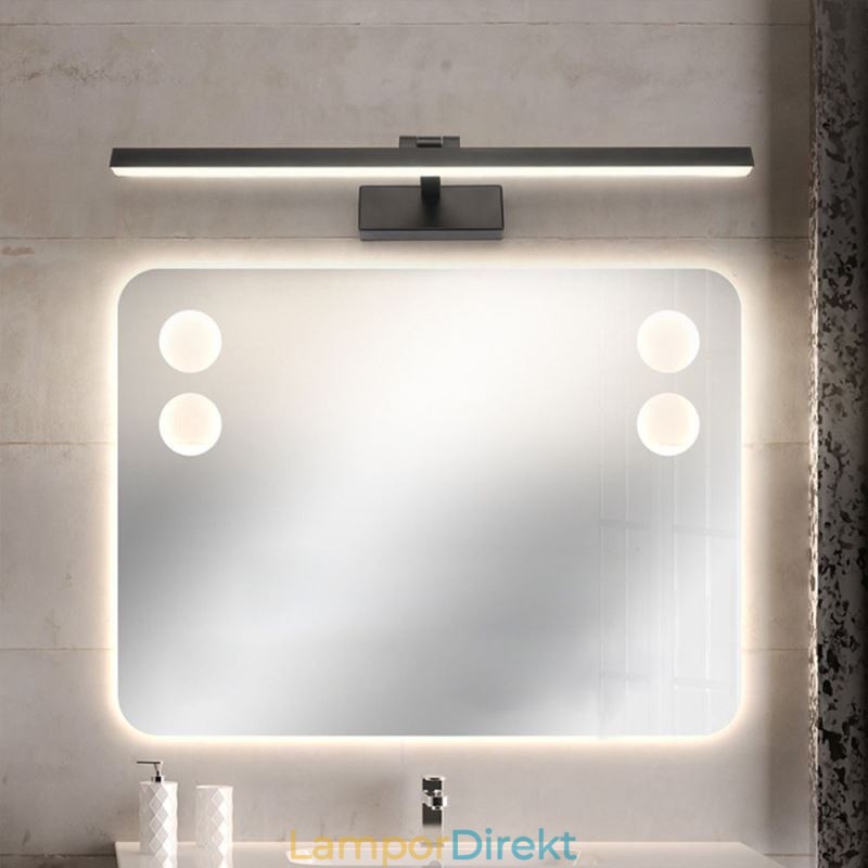 Nordic Style Spegel Front Ljus Vinkel Justerbar Vägglampa Toalett