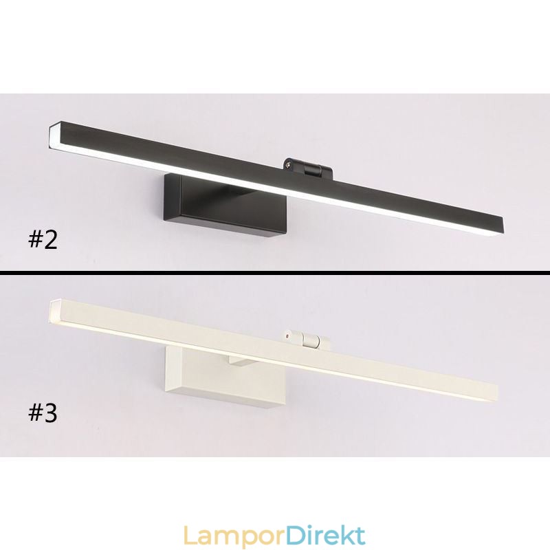 Nordic Style Spegel Front Ljus Vinkel Justerbar Vägglampa Toalett
