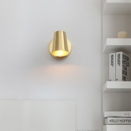 Nordic Brass Mirror Front Light Spot Vägglampa