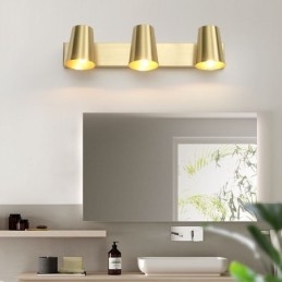 Nordic Brass Mirror Front Light Spot Vägglampa