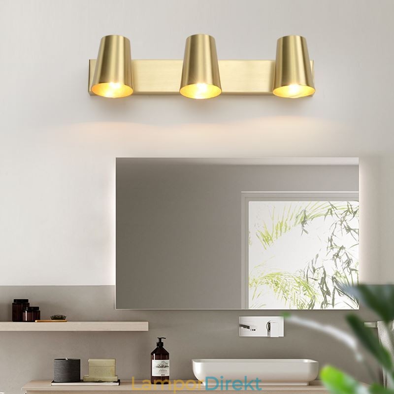 Nordic Brass Mirror Front Light Spot Vägglampa