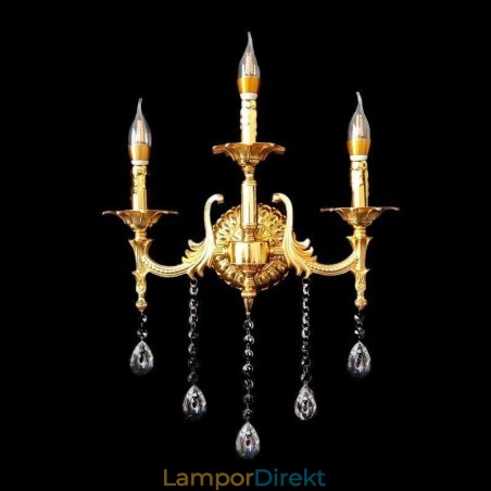 Europeisk Vägglampa Lyxig Vägglampa Crystal Drop Dekorationslampa Sängbelysning Europeisk Vägglampa Lyxig Vägglampa Crystal Drop Dekorationslampa Sängbelysning