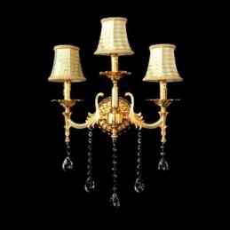Europeisk Vägglampa Lyxig Vägglampa Crystal Drop Dekorationslampa Sängbelysning