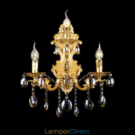 Europeiskt Mode Vägglampa Lyxig Crystal Drop Wall Sconce Belysning Europeiskt Mode Vägglampa Lyxig Crystal Drop Wall Sconce Belysning