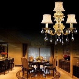 Europeiskt Mode Vägglampa Lyxig Crystal Drop Wall Sconce Belysning