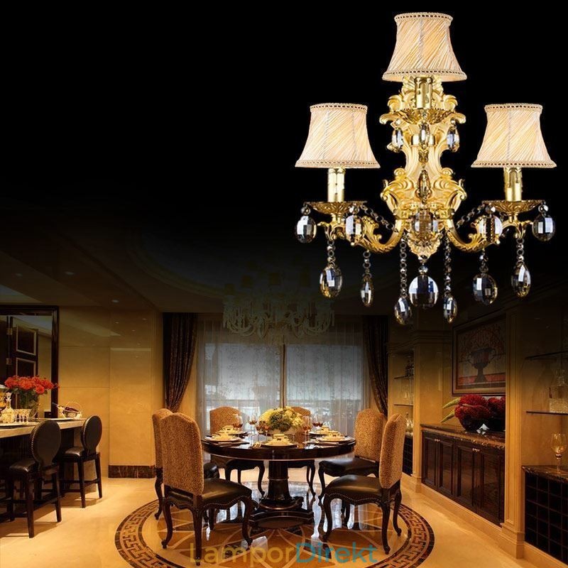Europeiskt Mode Vägglampa Lyxig Crystal Drop Wall Sconce Belysning