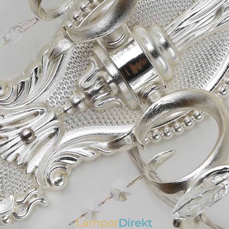 Europeisk Vägglampa Kristall Vägglampa Dekoration Ljus Sconce Belysning