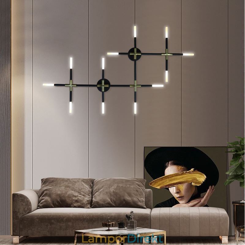 Vägglampa Skarvning Varmvit Kreativ Vägglampa Diy Kombinationslampa