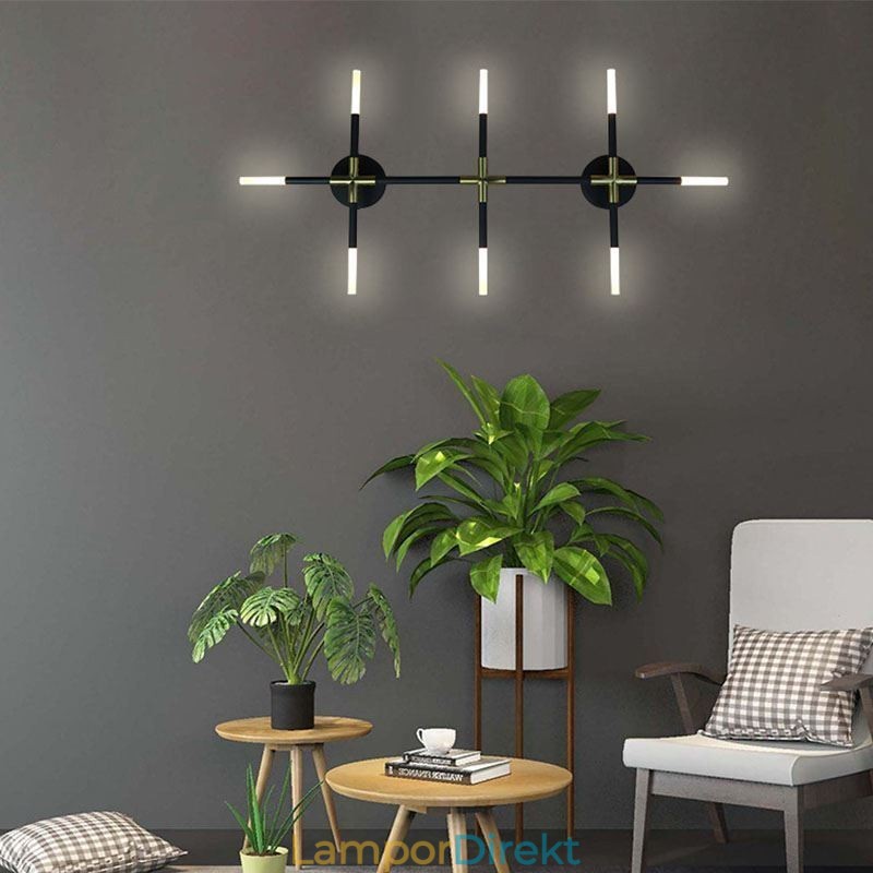 Vägglampa Skarvning Varmvit Kreativ Vägglampa Diy Kombinationslampa