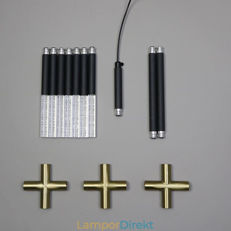Vägglampa Skarvning Varmvit Kreativ Vägglampa Diy Kombinationslampa