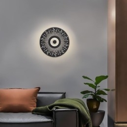 Vägglampa Nordic Full Copper Hollow Rund Vägglampa