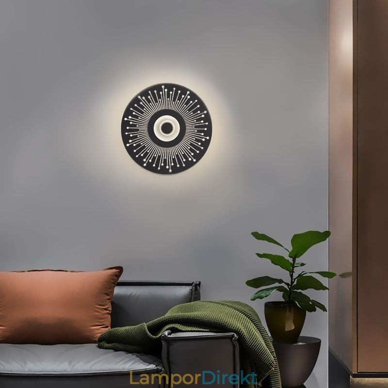 Vägglampa Nordic Full Copper Hollow Rund Vägglampa