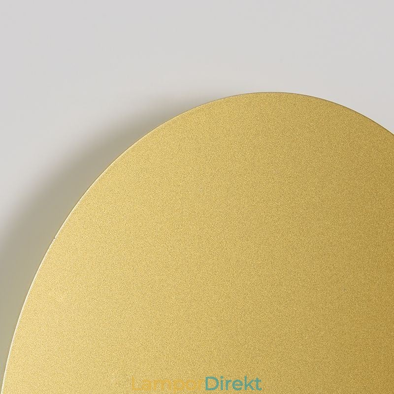 Nordic Wall Light Svart Guld Rund Hel Koppar Vägglampa