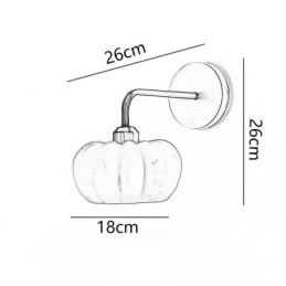 Pumpa Vägglampa Japansk Retro Vägglampor Lampa
