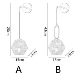 Modern Vägglampa Kreativ Vägglampa I Glas