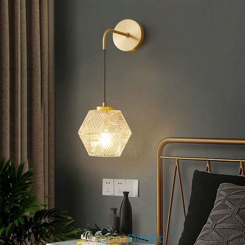 Modern Vägglampa Kreativ Vägglampa I Glas
