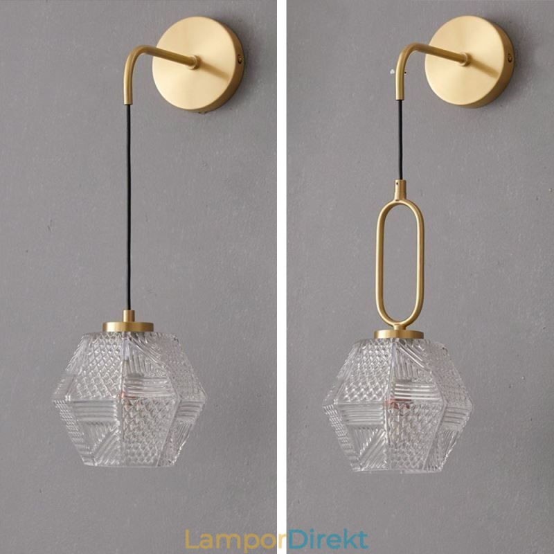 Modern Vägglampa Kreativ Vägglampa I Glas