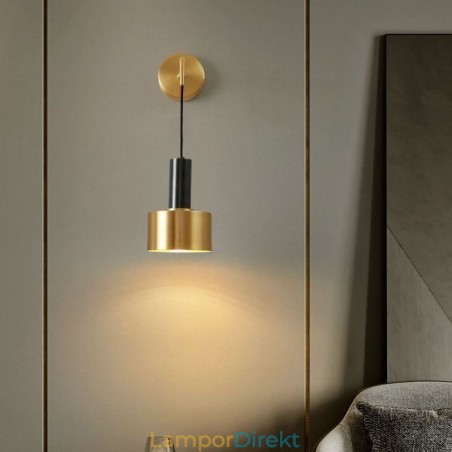 Modern Vägglampa Svart Guld Kontrastfärg Vägglampa Modern Vägglampa Svart Guld Kontrastfärg Vägglampa