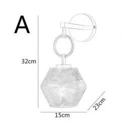 Modern Vägglampa Kreativ Vägglampa I Glas