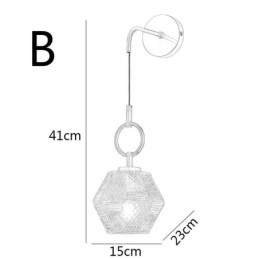 Modern Vägglampa Kreativ Vägglampa I Glas