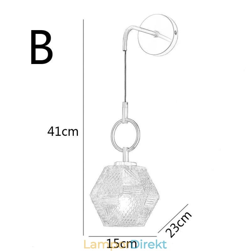 Modern Vägglampa Kreativ Vägglampa I Glas