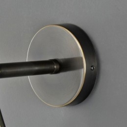 Modern Globe Wall Sconce Glas Vägglampa Svart Water Drop Wall Light
