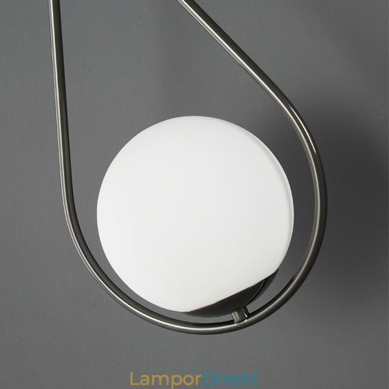 Modern Globe Wall Sconce Glas Vägglampa Svart Water Drop Wall Light