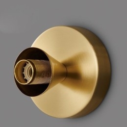 Modern Väggbelysning Med Klarglasskärm Borstad Vägglampa