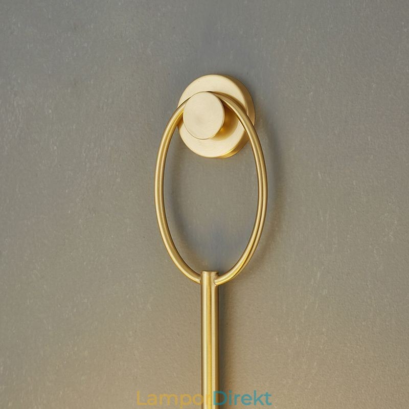 Modern Globe Vägglampa Borstad Guldglas Vägglampa