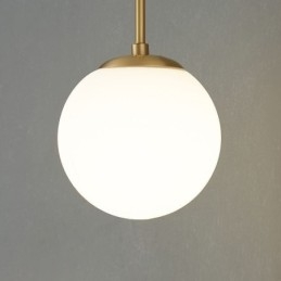 Modern Globe Vägglampa Borstad Guldglas Vägglampa