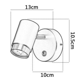Modern Vridbar Vägglampa Minimalistisk Sconce Light Aisle Lamp