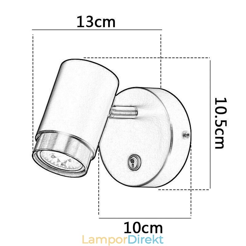 Modern Vridbar Vägglampa Minimalistisk Sconce Light Aisle Lamp