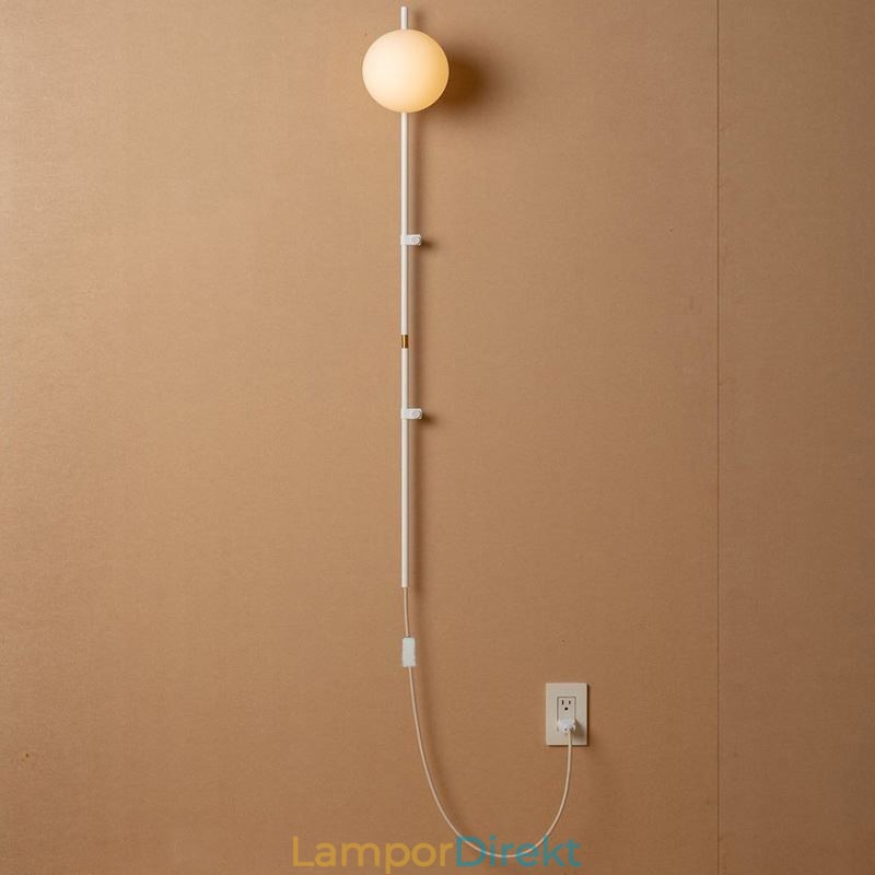 Globe Wall Sconce Lighting Mid Century Magic Bean Vägglampa Med Plugg