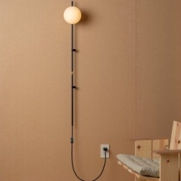 Globe Wall Sconce Lighting Mid Century Magic Bean Vägglampa Med Plugg