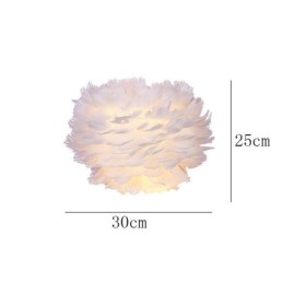 Creative Feather Vägglampa Dekorativ Sconce Light