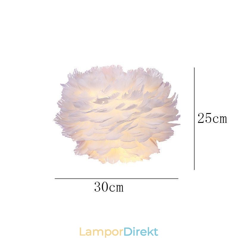 Creative Feather Vägglampa Dekorativ Sconce Light