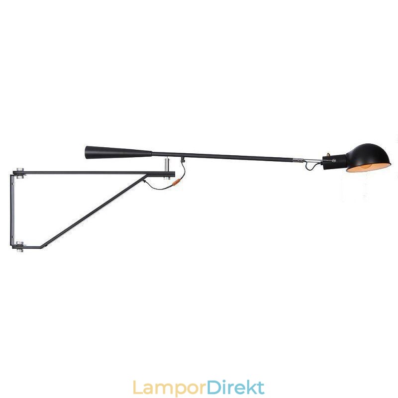 Enkel Rocker Arm Vägglampa Sänglampa Läslampa