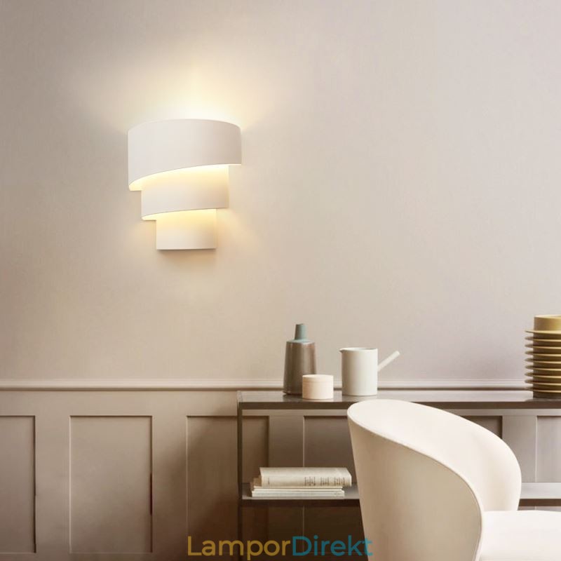 Modern Minimalistisk Vägglampa Spiral Tårta Sconce Ljus Sängbord