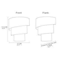 Modern Minimalistisk Vägglampa Spiral Tårta Sconce Ljus Sängbord