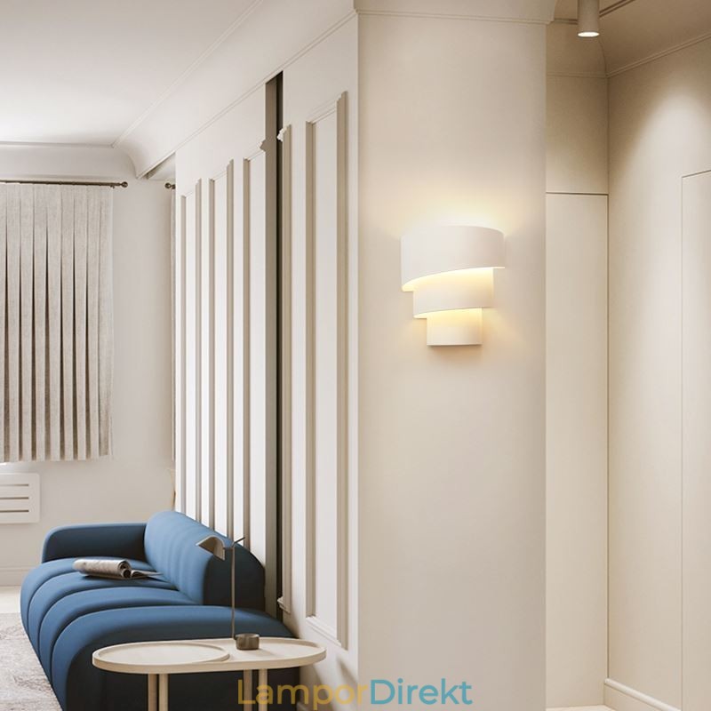 Modern Minimalistisk Vägglampa Spiral Tårta Sconce Ljus Sängbord
