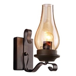 Vintage Smidesjärn Vägglampa Single Light Sconce Lighting