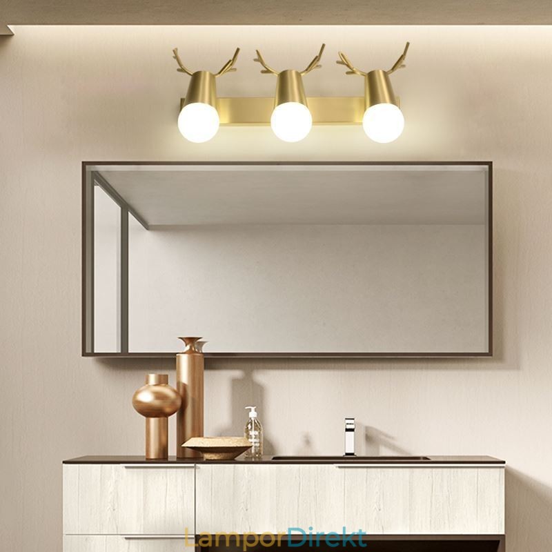 Nordic Brass Vägglampa Spegel Front Light