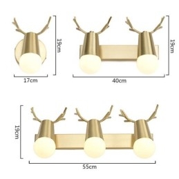 Nordic Brass Vägglampa Spegel Front Light