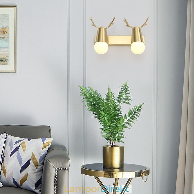 Nordic Brass Vägglampa Spegel Front Light