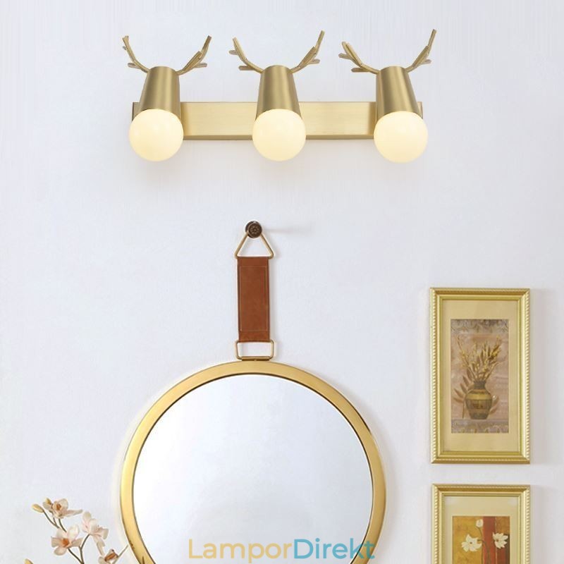 Nordic Brass Vägglampa Spegel Front Light