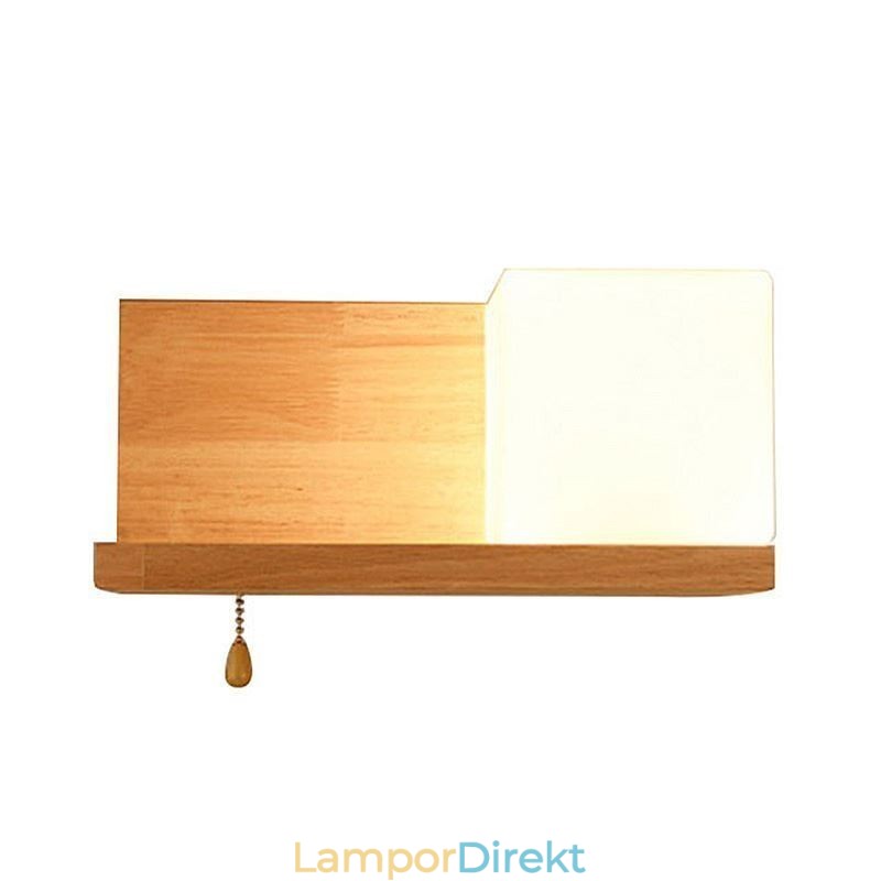 Nordic Wood Vägglampa Glas Lampskärm Sconce Light