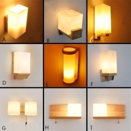 Nordic Wood Vägglampa Glas Lampskärm Sconce Light