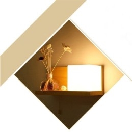 Nordic Wood Vägglampa Glas Lampskärm Sconce Light